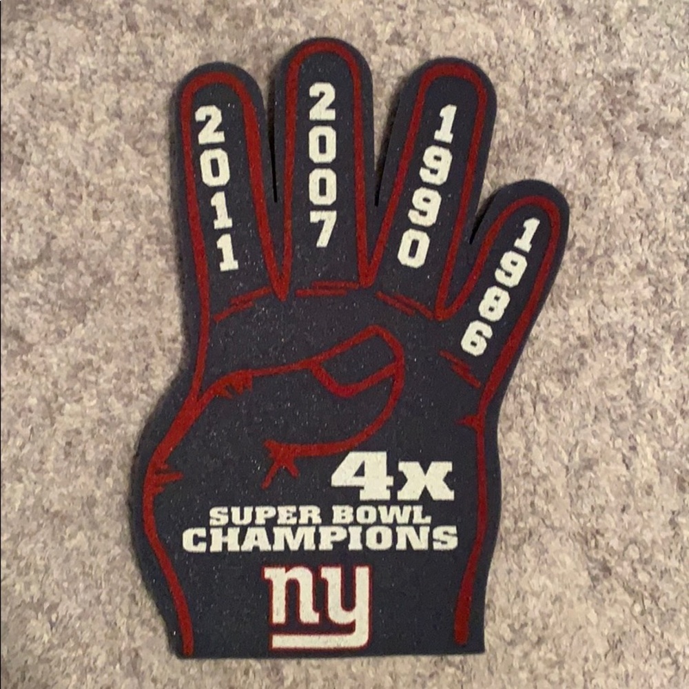 NY Giants 4x Super Bowl Foam Finger